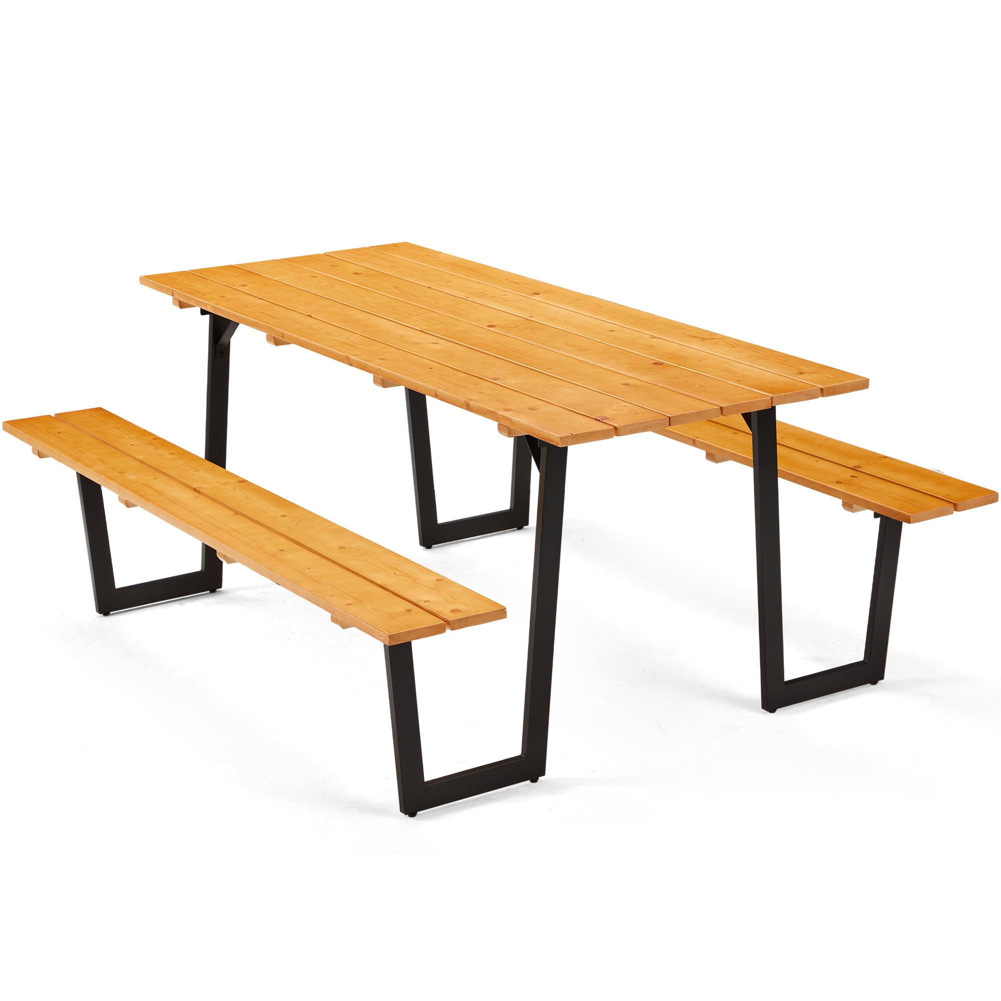 テーブル+チェア LOGOS - LOGOS WOOD PICNIC TABLE SET Amazon.com : HAPPYGRILL Outdoor Picnic Table Bench Set with